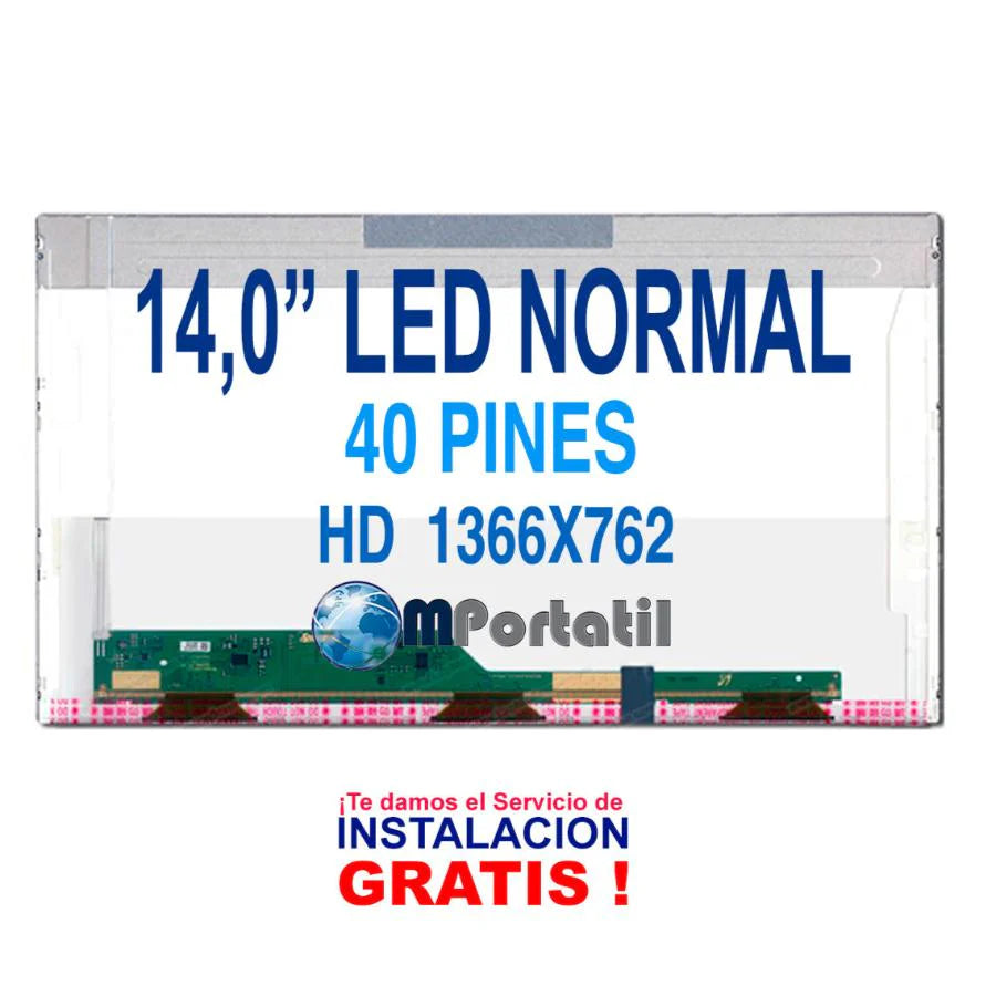 Pantalla Notebook 14,0 Normal 40pin