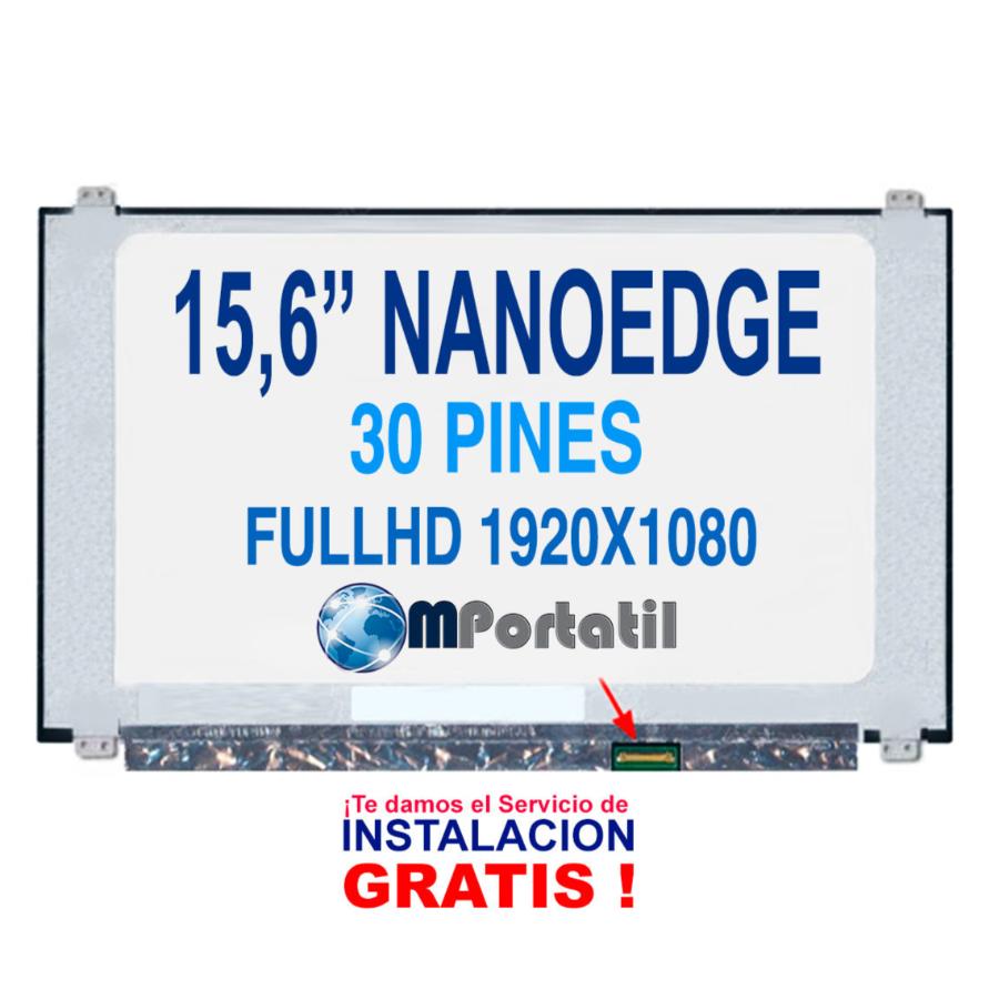 Pantalla NanoEdge 15,6 Full Hd IPS Slim 30pin Con Bracket_venta_de_repuestos_para_notebook