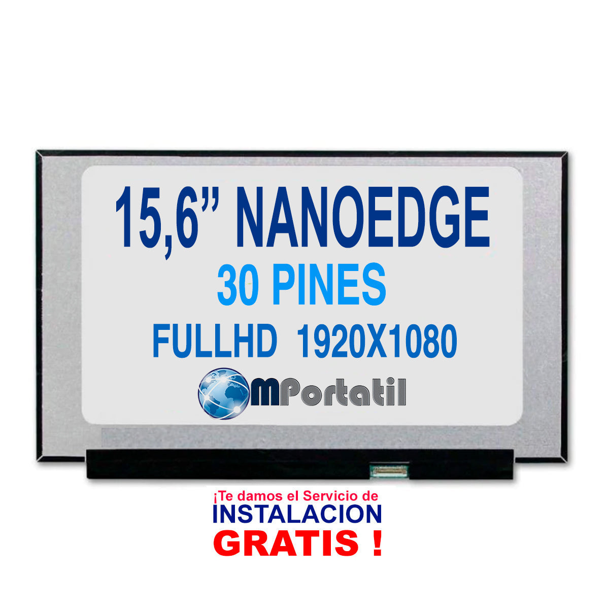Pantalla NanoEdge 15,6 Full Hd IPS Slim 30pin Sin Bracket_venta_de_repuestos_para_notebook
