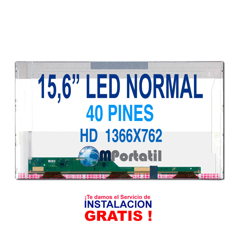Pantalla Notebook 15,6 HD 40pin Normal Led_venta_de_repuestos_para_notebook