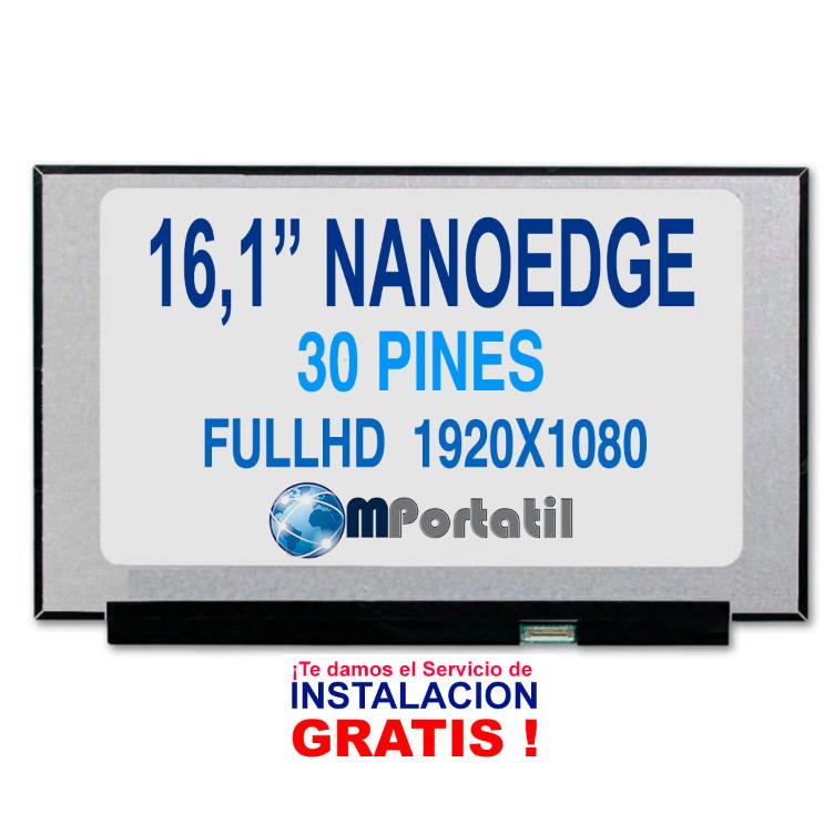 Pantalla NanoEdge 16,1 Full Hd IPS Slim 30pin Sin Bracket_venta_de_repuestos_para_notebook