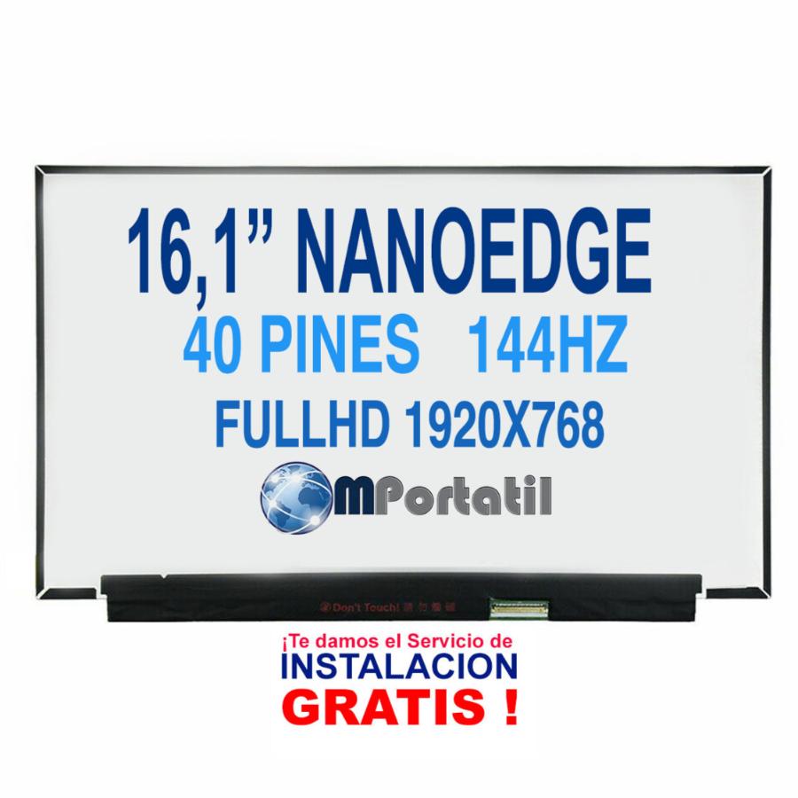 Pantalla NanoEdge 16,1 Full Hd IPS 40pin 144hz_venta_de_repuestos_para_notebook